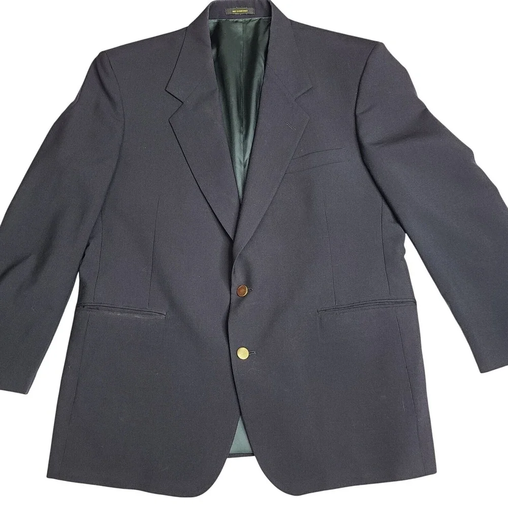 Givenchy Monsieur Navy Blue Sport‎ Coat Blazer Made in USA Sz 43 R